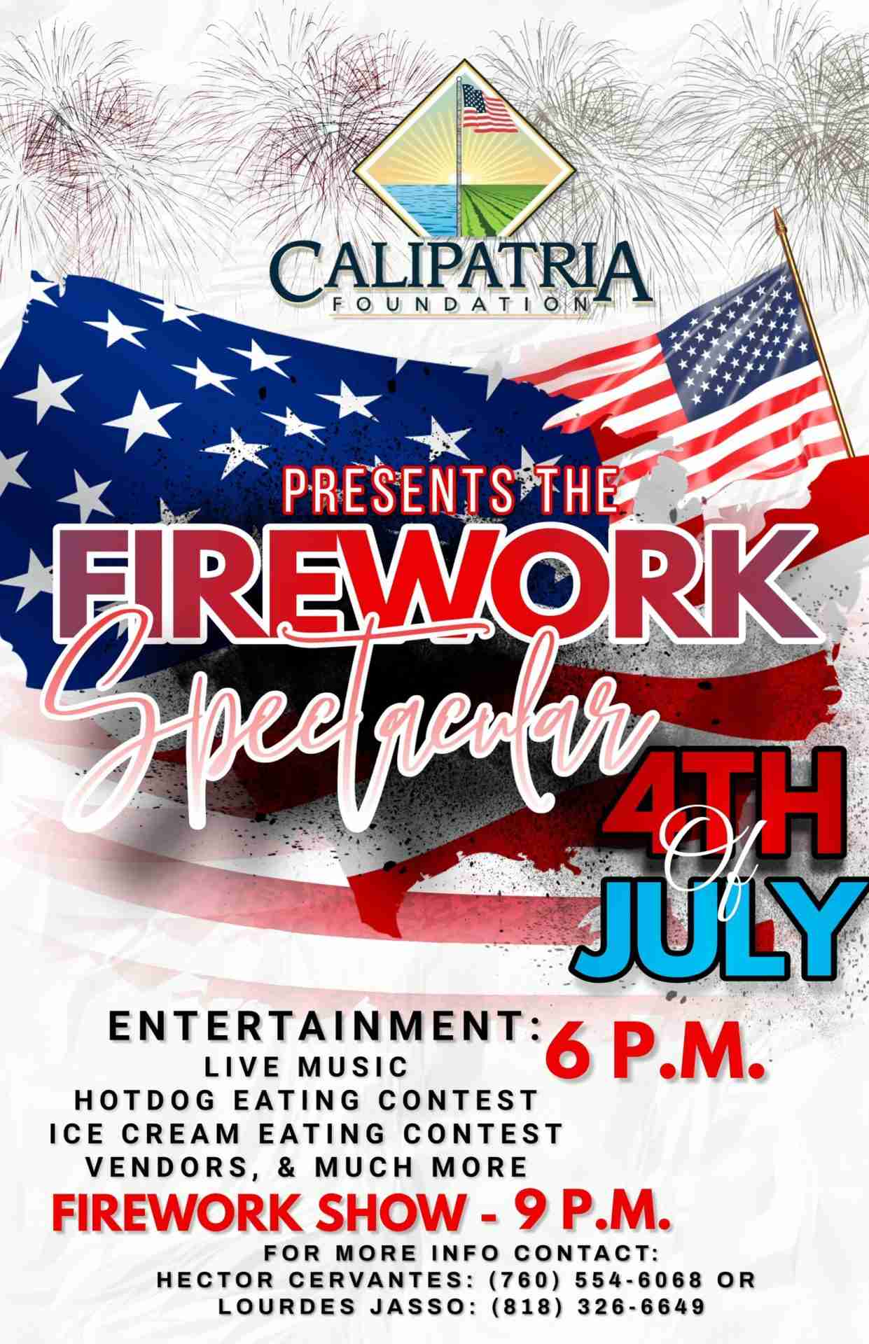 Calipatria Fireworks Spectacular Lights Up 4th of July Sky